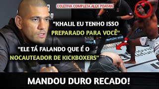 FICOU SÉRIO🚨 Alex Poatan FAZ GRANDES REVELAÇÕES EM COLETIVA DO UFC 307 sobre LUTA contra Khalil [upl. by Ignacia]