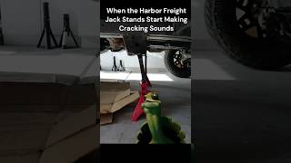 Probably Should Have Listed To The Recall  Harbor Freight Jack Stand Meme car comedy funny [upl. by Heiskell555]