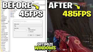 🔧MAXIMUM GAMING PERFORMANCE OPTIMIZE WINDOWS FOR GAMING IN 2024 ✅ INCREASE FPS [upl. by Gibbie]