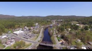 Adirondack Aerial Video of Schroon River  Warrensburg NY [upl. by Mcmurry476]