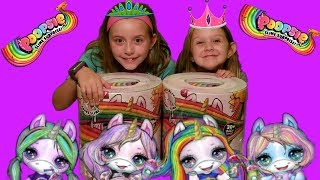 We Unbox Poopsie Slime Surprise Unicorn Baby Dolls Unboxed FeedWaterGlitter Slime [upl. by Irmo]