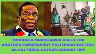 TROUBLED MNANGAGWA CALLS FOR ANOTHER EMMERGENCY POLITBURO MEETING AS VULTURES GATHER AGAINST HIM [upl. by Dunseath421]