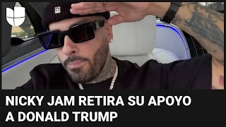 El video con el que Nicky Jam retira su apoyo a Trump quotPuerto Rico se respetaquot [upl. by Emilie]