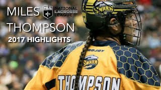 Miles Thompson 2017 NLL Highlights [upl. by Arehsat590]