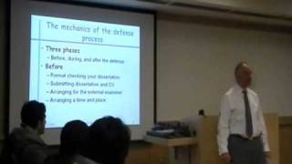 How to Defend your Dissertation 17 [upl. by Sonitnatsok]