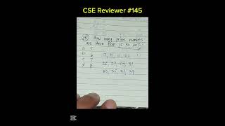 CSE Reviewer 145 [upl. by Elman]