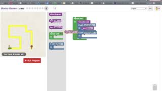 Blockly Games Maze solutions 110 [upl. by Norrehs]