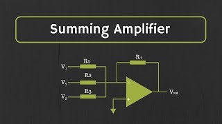 OpAmp Summing Amplifier Inverting and NonInverting Summing Amplifiers [upl. by Isadore]