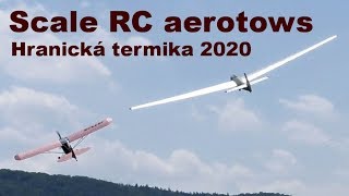 Scale RC glider aerotows Hranice 2020 [upl. by Atilehs232]