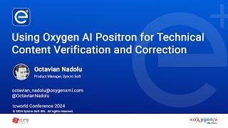 Using Oxygen AI Positron for Technical Content Verification and Correction [upl. by Entwistle761]