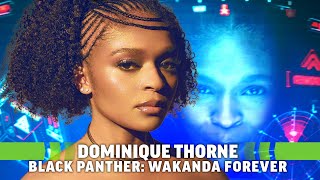 Black Panther 2 Interview Dominique Thorne on Riris Introduction and the Ironheart Series [upl. by Viddah520]