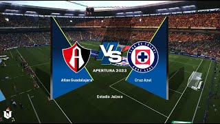 Atlas vs Cruz Azul ● Liga Mx 2024 ● Gameplay Pes 2021 [upl. by Yorgen644]