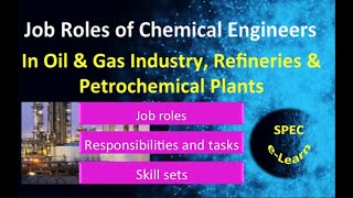 Job Roles of Chemical Engineers in Oil and Gas Industry Refineries and Petrochemical Plants [upl. by Yrahca]