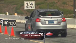 MotorWeek  Road Test 2015 Subaru WRX STI [upl. by Pavyer]