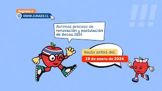 Cómo realizar postulación yo renovación de becas Junaeb 2024 a través del portal SINABWEB [upl. by Labinnah515]