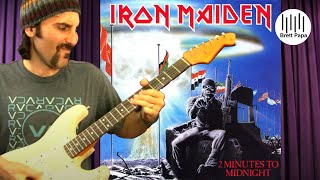 Iron Maiden  2 Minutes To Midnight  Guitar Lesson [upl. by Ecneitap]