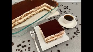 TIRAMISU RECIPE WITHOUT EGGS EASY TIRAMISU RECIPE [upl. by Attennek38]