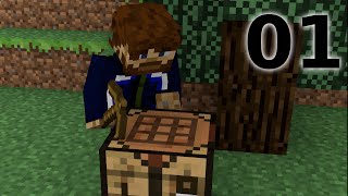 First Steps  Pix Plays Minecraft Ep1 [upl. by Darwin437]