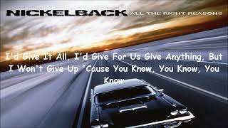 NICKELBACK FAR AWAYWLYRICS [upl. by Torrlow222]