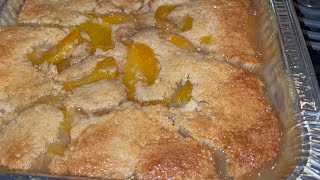 Peach Cobbler Recipe With Canned Peaches 🍑 [upl. by Salli]