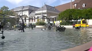 Jean Tinguely Fountain Basel Switzerland 18 August 2023 [upl. by Bannerman]