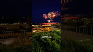 Chicago Fireworks Show 🎇🎆🌃🇺🇸 fireworks chicago night usa chicagoland [upl. by Annetta]