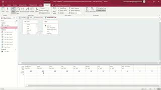 DB intro11 Multitable query in Microsoft Access [upl. by Saeger]