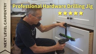 Professional Cabinet Hardware Drilling Jig Demonstration [upl. by Alick]