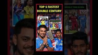 Top 5 Double Century  Fastest Double Century In ODI  No Rohit Sharma In Top 5  2 Indians In Top 5 [upl. by Eugnimod]