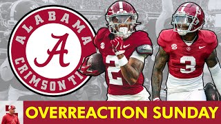 Alabama Football OVERREACTION Sunday After 630 Win Over WKU  Injuries Keon Sabb Ryan Williams [upl. by Derfla45]