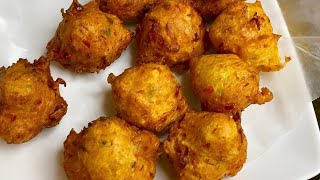 Saltfish Accra  Saltfish Fritters Fish Cake soft amp delicious [upl. by Asirrak]