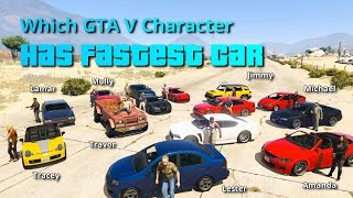 Which GTA V characterNPC has fastest car [upl. by Schaaff]