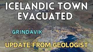 Iceland Town Ordered to Evacuate Geologic Update by Geology Professor [upl. by Lyrej]