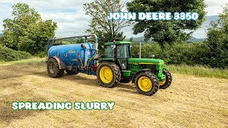 Spreading Slurry with the John Deere 3350 [upl. by Leval]