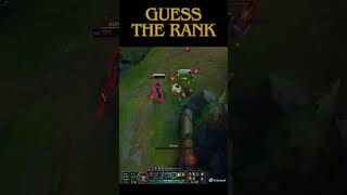 GUESS THE RANK 🩷 WRITE IN COMMENT 👇epicmoments leagueoflegends lol gaming highlights [upl. by Laforge290]