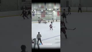 Rittenhouse slides across and makes a crazy save with the pads [upl. by Telocin847]