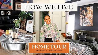 Tour Laquita Tates Afro Modern Home Filled Unique Black Art  How We Live Episode 4 [upl. by Lanae451]