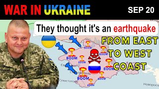 20 Sep LOTS OF SMOKE Ukrainians Conduct the BIGGEST STRIKE ON CRIMEA  War in Ukraine Explained [upl. by Ynnaj]