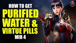 Mir4 How to get Purified water and Virtue Pill  Unique Tips to Farm Purified water and Virtue Pill [upl. by O'Grady679]