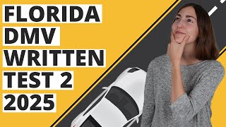 Florida DMV Written Test 2 2025 60 Questions with Explained Answers [upl. by Calle]