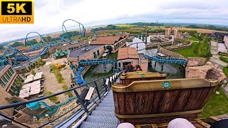 Light Explorers POV 5K Back Row Vekoma Family Boomerang Energylandia Poland [upl. by Kcirddec]