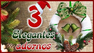 3 ELEGANTES ADORNOS NAVIDEÑOS CON RECICLAJE  Christmas crafts for the home  Ideas de Navidad [upl. by Maziar]