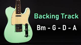 Rock Pop BACKING TRACK B Minor  Bm G D A  70 BPM  Guitar Backing Track [upl. by Anilram]