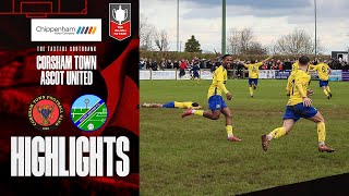 Corsham Town FC 2 V 2 Ascot United FC  FA Vase SemiFinal Match Highlights [upl. by Nlycaj421]