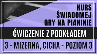 Część 4 Lekcja 3b  Mizerna cicha stajenka licha  poziom 3  ćwiczenie z akompaniamentem  nuty [upl. by Lan]