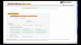 Using AChecker to Test Web Accessibility [upl. by Lynden]