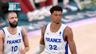 USA vs FRANCE FULL GAME HIGHLIGHTS  2024 Paris Basketball Olympic Games Highlights Today 2K24 [upl. by Dex771]