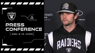 Jarrett Stidham and Davante Adams Presser  1423  Raiders  NFL [upl. by Mcclish756]