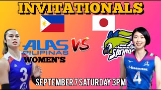 ALAS PILIPINAS vs SAGA HISAMITSU SPRINGS  INVITATIONALS TUNE UP GAMES LIVESCORE [upl. by Harp]