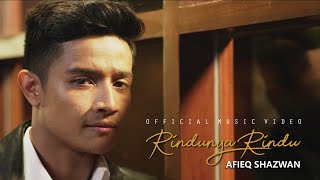 Afieq Shazwan  Rindunya Rindu OST Bukan Hanya Sekadar Cinta  Official Music Video [upl. by Aehr]